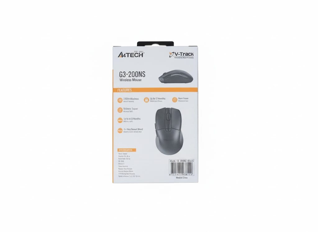 A4Tech G3-200NS Wireless Silent CLICK Mouse - Image 2