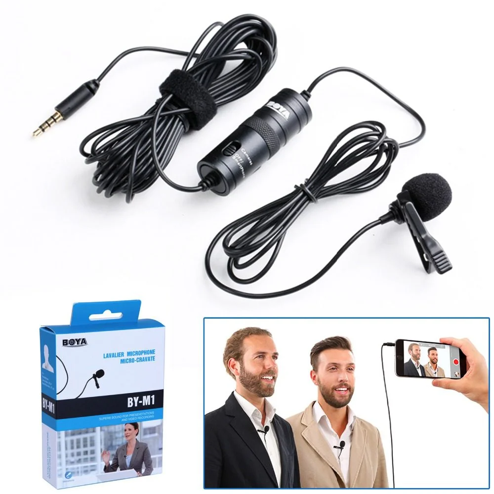 Boya By M1 Mic | Specially Designed For Youtube Video Recording MIc | Wired Mic | Mic For Youtube | MIcrophone For PC Recording Mic Best Quality Mic for Android, PC & DSLR | Professional Collar Mic - Lavalier 3.5mm Mic For Youtube With Original Sticker - Image 2