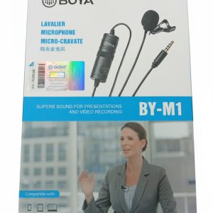 Boya By M1 Mic | Specially Designed For Youtube Video Recording MIc | Wired Mic | Mic For Youtube | MIcrophone For PC Recording Mic Best Quality Mic for Android, PC & DSLR | Professional Collar Mic - Lavalier 3.5mm Mic For Youtube With Original Sticker