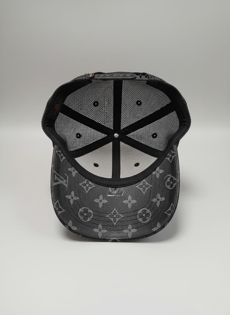 Louis Vuitton Monogram Black Gold Premium Unisex Cap - Image 3