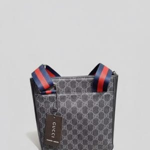 Alternative view of Gucci Black & Grey Small Messenger Bag.