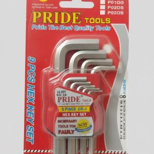 PRIDE L KEY SET  9 PIECES ALLEN KEYS SET
