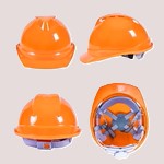 Alternative view of MSA safety helmet Orange