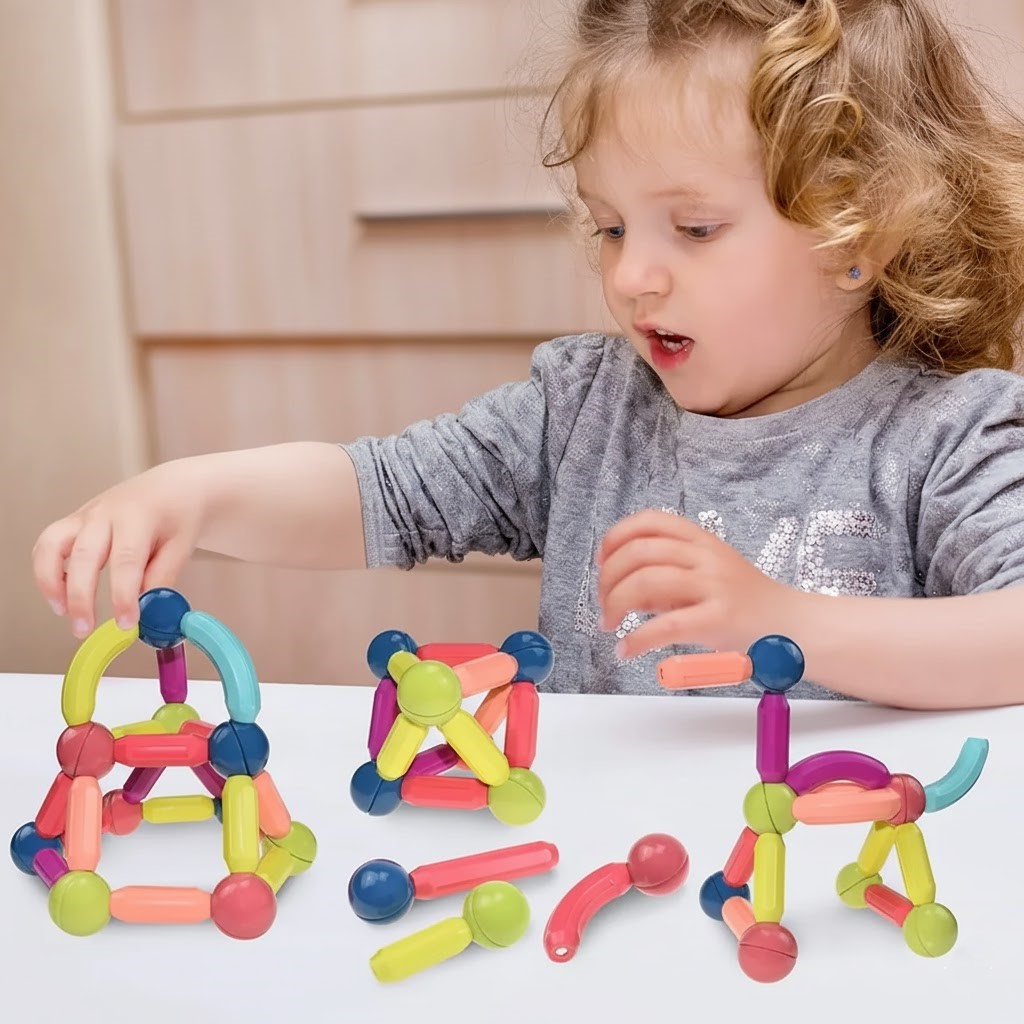 Magnetic Building Blocks Set 25 Piece - Image 3