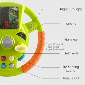 Alternative view of LITTLE DRIVER – Realistic & Interactive Steering Wheel Toy