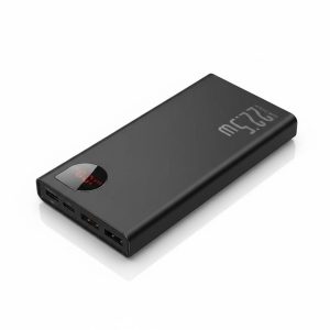 Alternative view of Baseus Adaman 20000mAh 22.5W Metal Power Bank with Digital Display – Black.