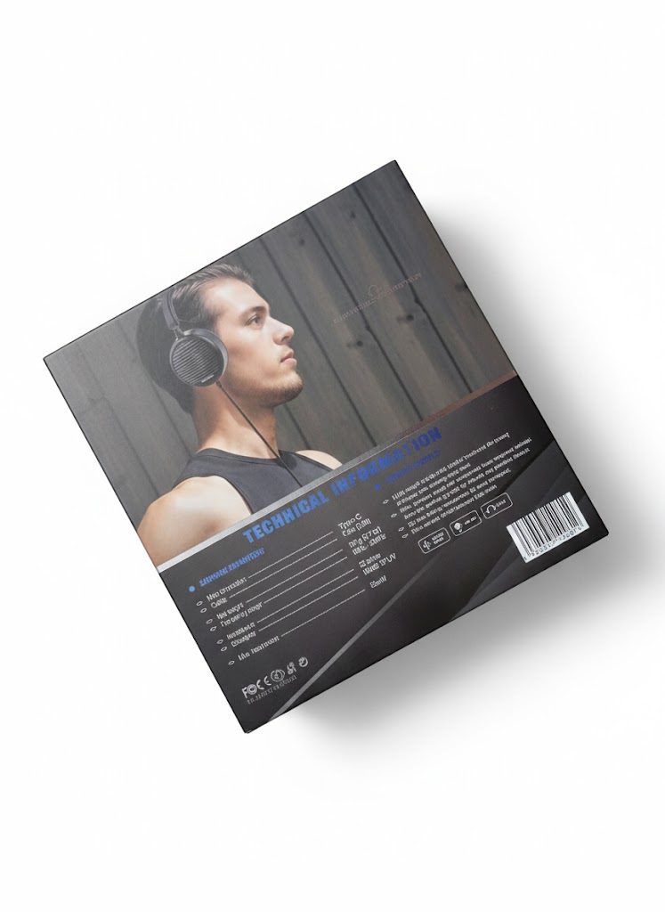 Techsters Master HF02 Wired Gaming Headphone With Type C Input. - Image 2