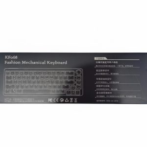 Alternative view of TM680 Hot Swap Mechanical Keyboard Kit RGB Backlight Wireless clear white