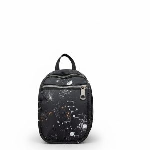 Starry Night Sky Mini Cross body Sling Bag – Galaxy Constellation Print.