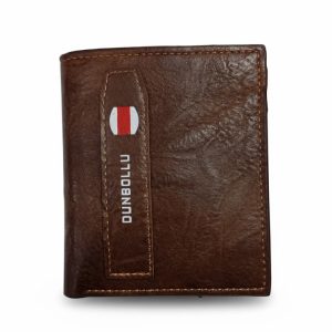 Premium Genuine Leather Bi-Fold Wallet with Money Clip – Dunbollu Men's Collection.