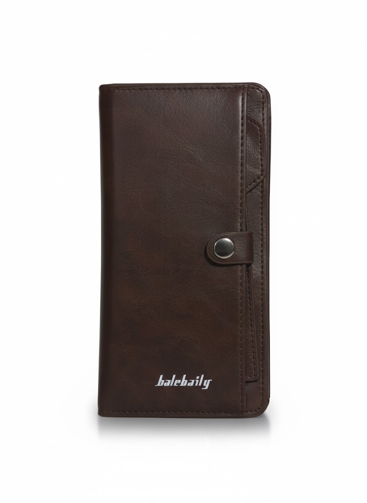 Baellerry Vintage Brown Leather Clutch Wallet / Men’s Organizer.