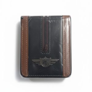 Alternative view of Imperial Horse Men’s Bi-Fold Leather Wallet – Black & Brown.