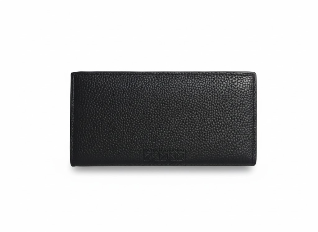 SAVEFOX Men's Luxury Long Leather Wallet – RFID Blocking, Embossed Geometric Pattern & Zippered Coin Pocket . - Image 2