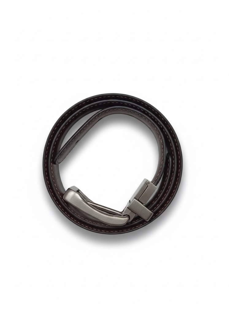 Premium Reversible Leather Dress Belt – Black & Brown. - Image 2
