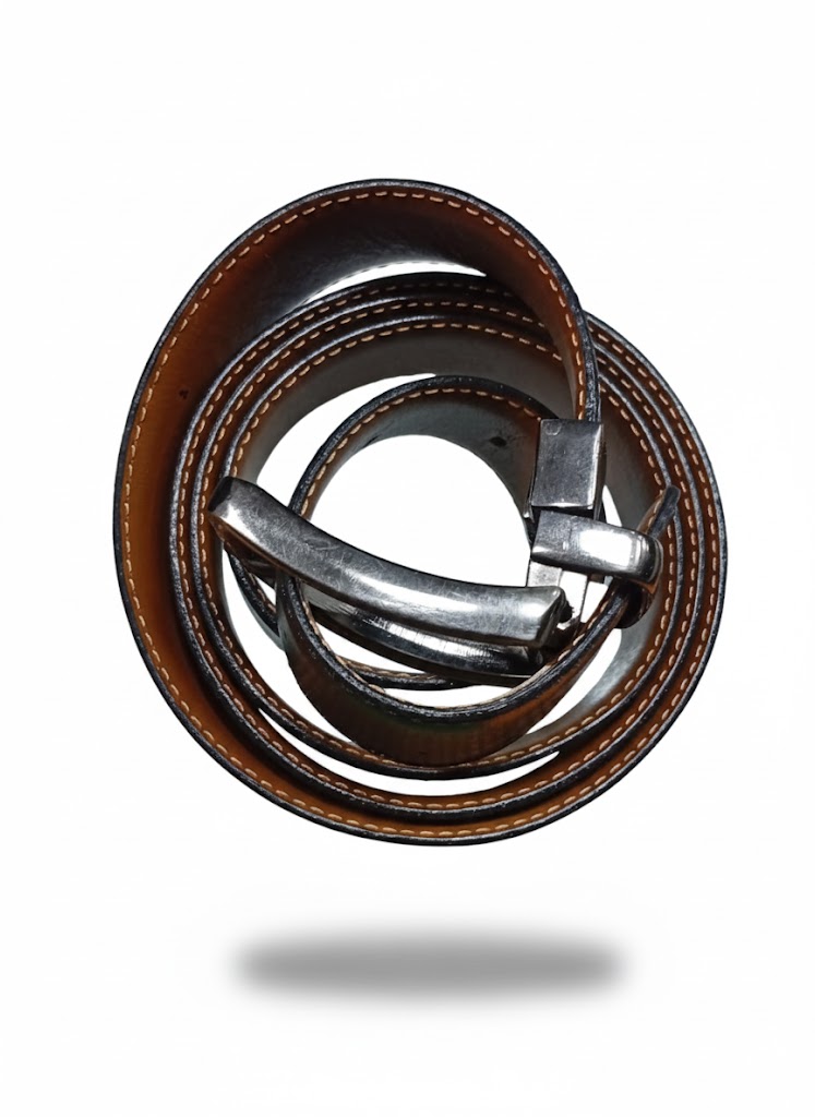 Premium Reversible Leather Dress Belt – Black & Brown. - Image 3