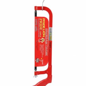 PRIDE Lion Heavy-Duty Hacksaw Frame (300mm / 12 Inch) – Red.