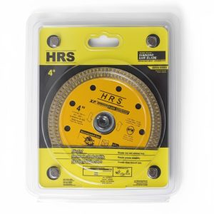 HRS 4-inch diamond saw blade, also known as a cutting disc, used for cutting hard materials.