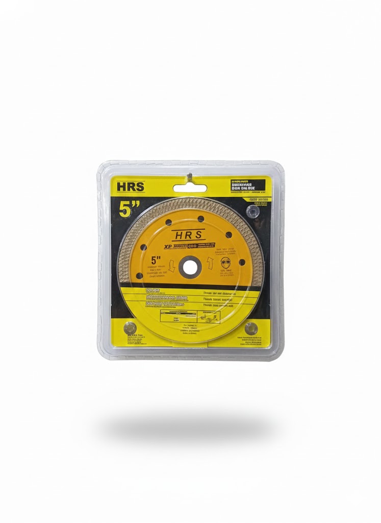 HRS 5-inch diamond saw blade, also known as a cutting disc, used for cutting hard materials.