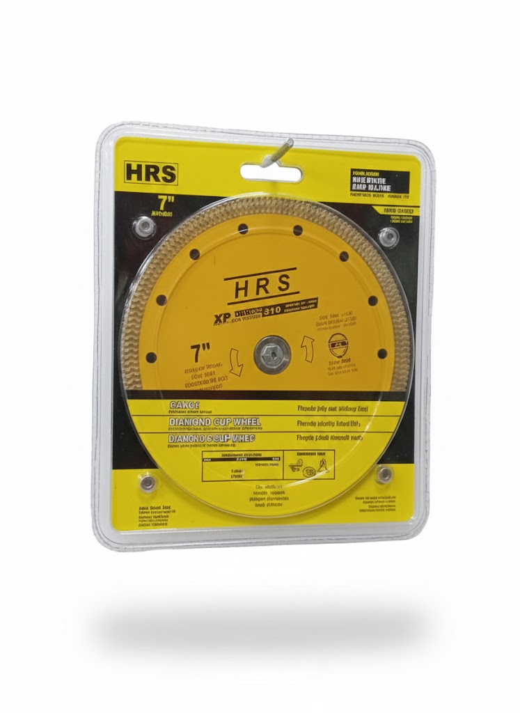 HRS 7-inch diamond saw blade, also known as a cutting disc, used for cutting hard materials.