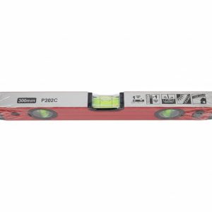 The "Pride Lion 300mm" is a spirit level, also known as a bubble level or level ruler, used for determining horizontal or vertical planes.