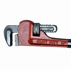 Alternative view of Max Power 10-inch heavy-duty pipe wrench.