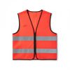 REFLECTIVE 120GRAM POLYESTER RED COLOR SAFETY VEST.