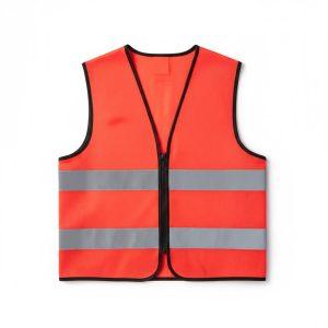 REFLECTIVE 120GRAM POLYESTER RED COLOR SAFETY VEST.