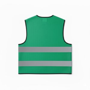 Alternative view of REFLECTIVE 120GRAM POLYESTER  GREEN  COLOR SAFETY VEST.