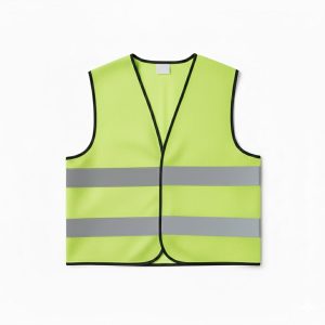 REFLECTIVE 120GRAM POLYESTER LEMON GREEN COLOR SAFETY VEST.