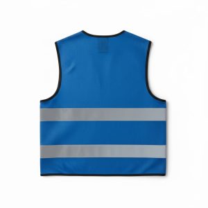 Alternative view of REFLECTIVE 120GRAM POLYESTER BLUE COLOR SAFETY VEST