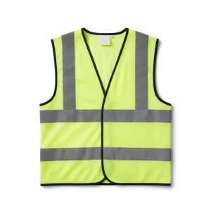 REFLECTIVE 120 GRAM LEMON GREEN SAFETY VEST.
