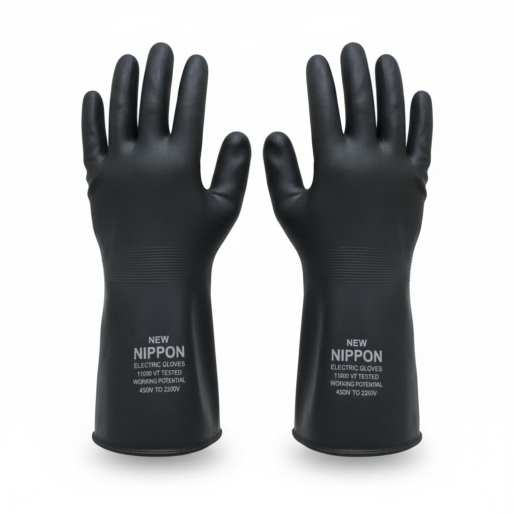 Rubber Electric PVC Long Gloves.