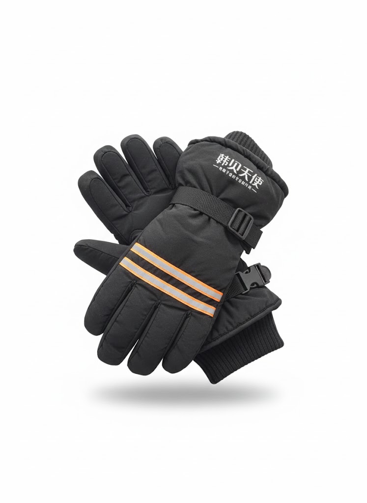 Heavy-Duty Reflective Work Gloves - Cold Weather Protection.