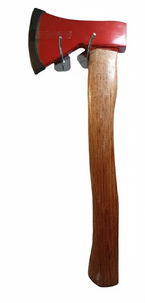 Fire Safety Axe with Wooden Handle. - Image 2