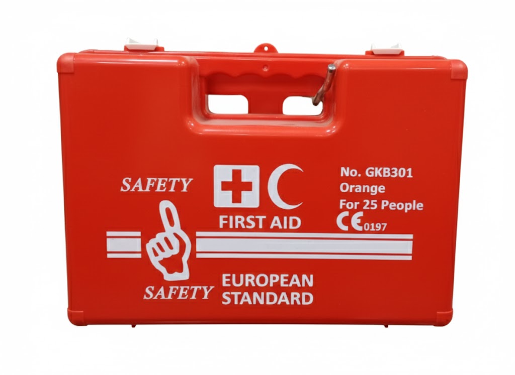 First Aider Medical First Aid Box for Industrial Use – Medium Size with Complete Accessories.