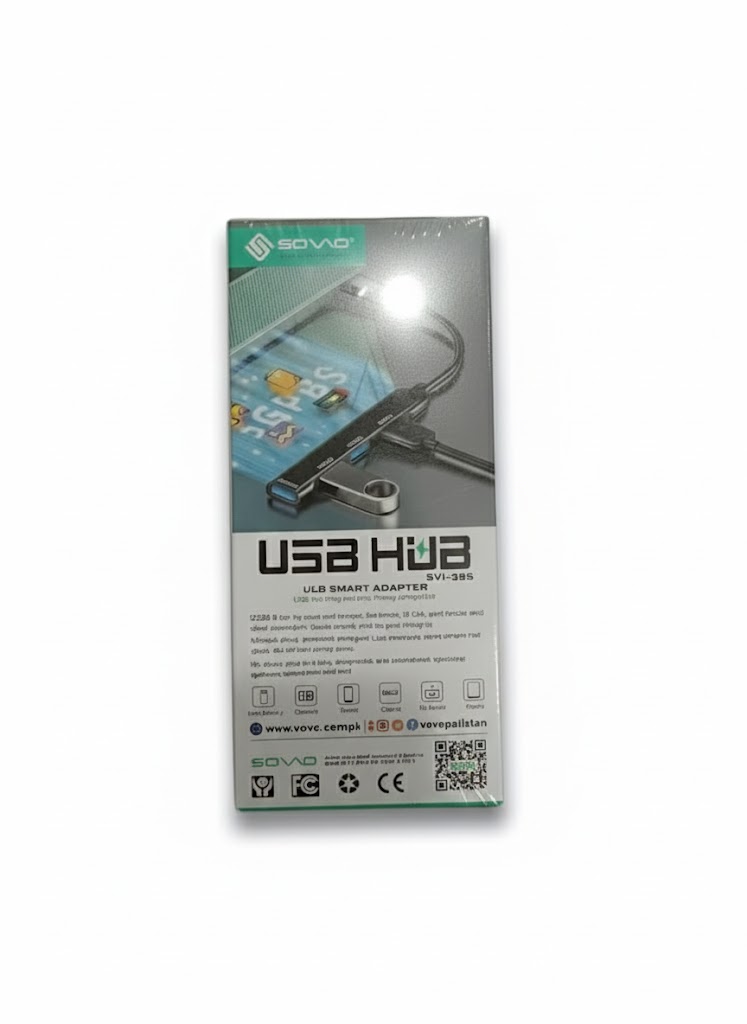 SOVO SHC-30 USB 4-Port Hub 3.0 High-Speed Splitter (USB-A to 4× USB 3.0). - Image 3