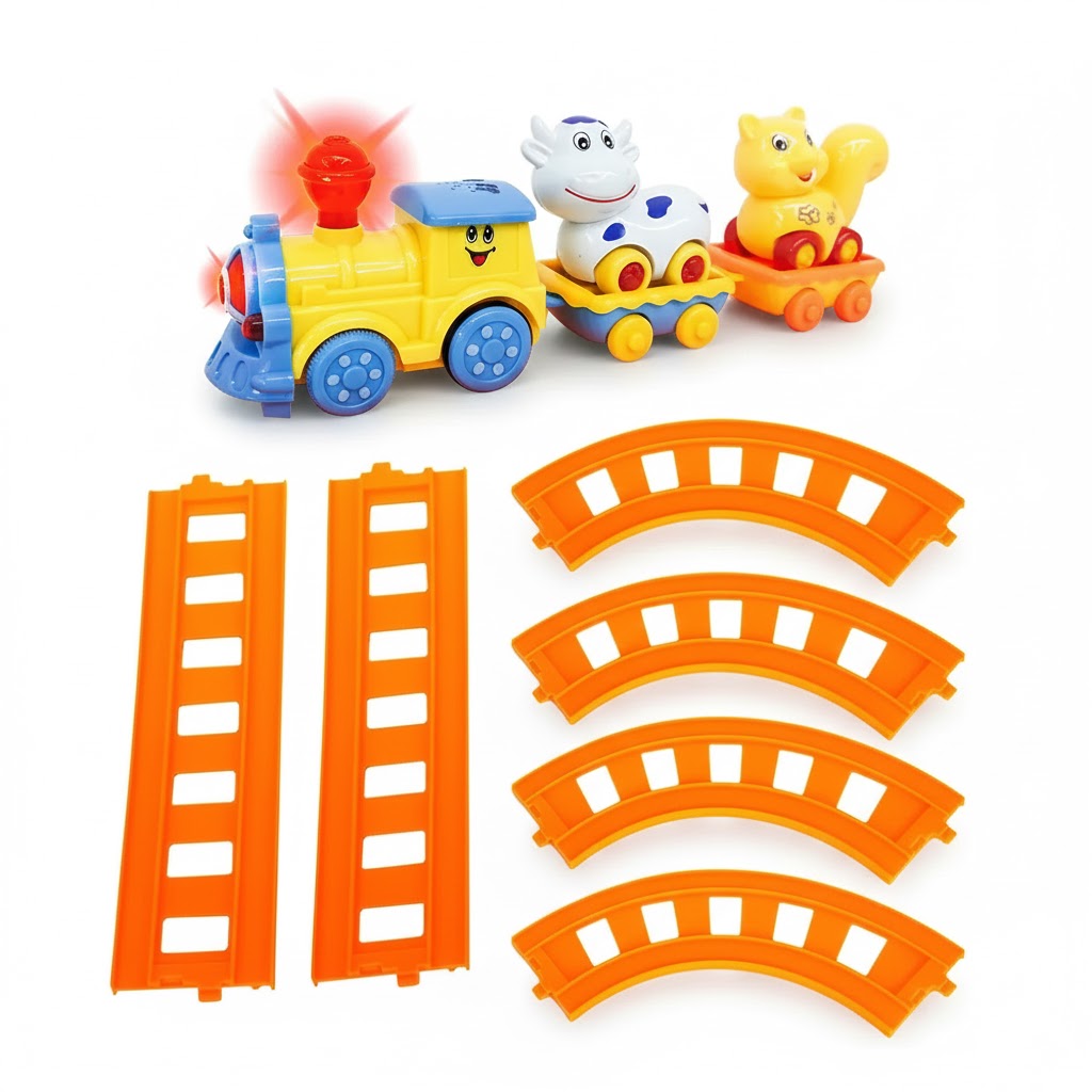 Cartoon Travel Train Animals With Sound And Light. - Image 4