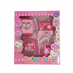 Set of 4 Cartoon Cat Household Set For Girls.