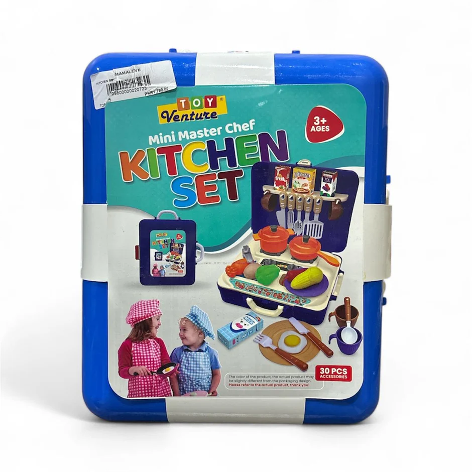 Mini Master Chef Kitchen Set – 30 Piece Cooking Playset for Kids.