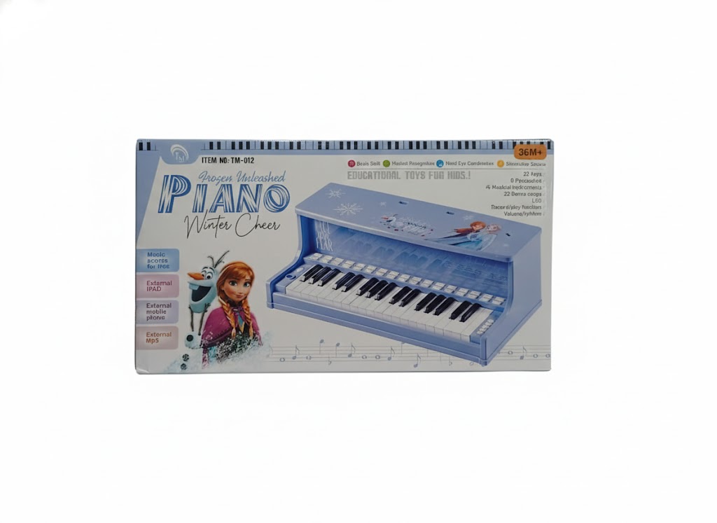 Anna and the Snow Queen Multifunctional Electronic Piano Kids Toys Mike Elsa With Music. - Image 2