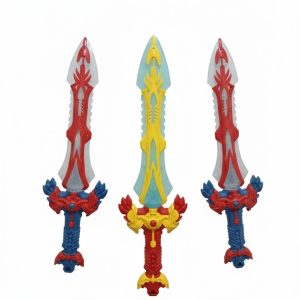 Alternative view of Flash Tornado Sword Assorted 12 Piece Set Cool Sword Sword Sword Glow Toys Gorgeous Sword Events Festival Summer Festival Autumn Festival Feasts Prizes Light Up Festival Toys Fight Pretend Play  Yellow.