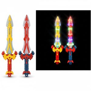 Alternative view of Flash Tornado Sword Assorted Sword Glow Toys Gorgeous Sword Events Festival Summer Festival Autumn Festival Feasts Prizes Light Up Festival Toys Fight Pretend Play Red.