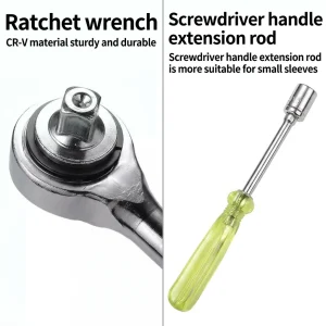 Screwdriver Set with Ratchet