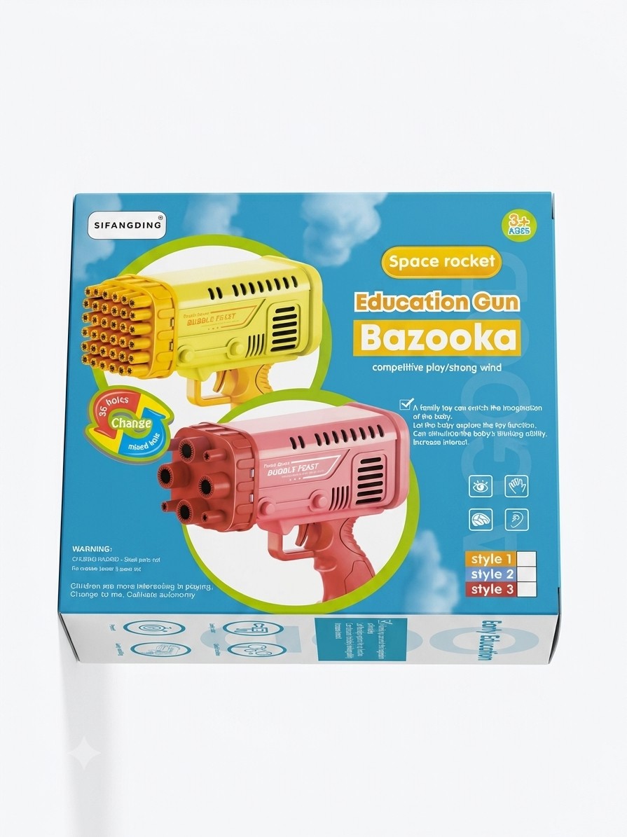36 Holes Electric Bubble Blaster for Kids