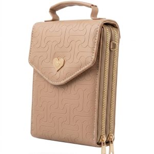ChicAura Women’s Beige Mini Clutch Wallet