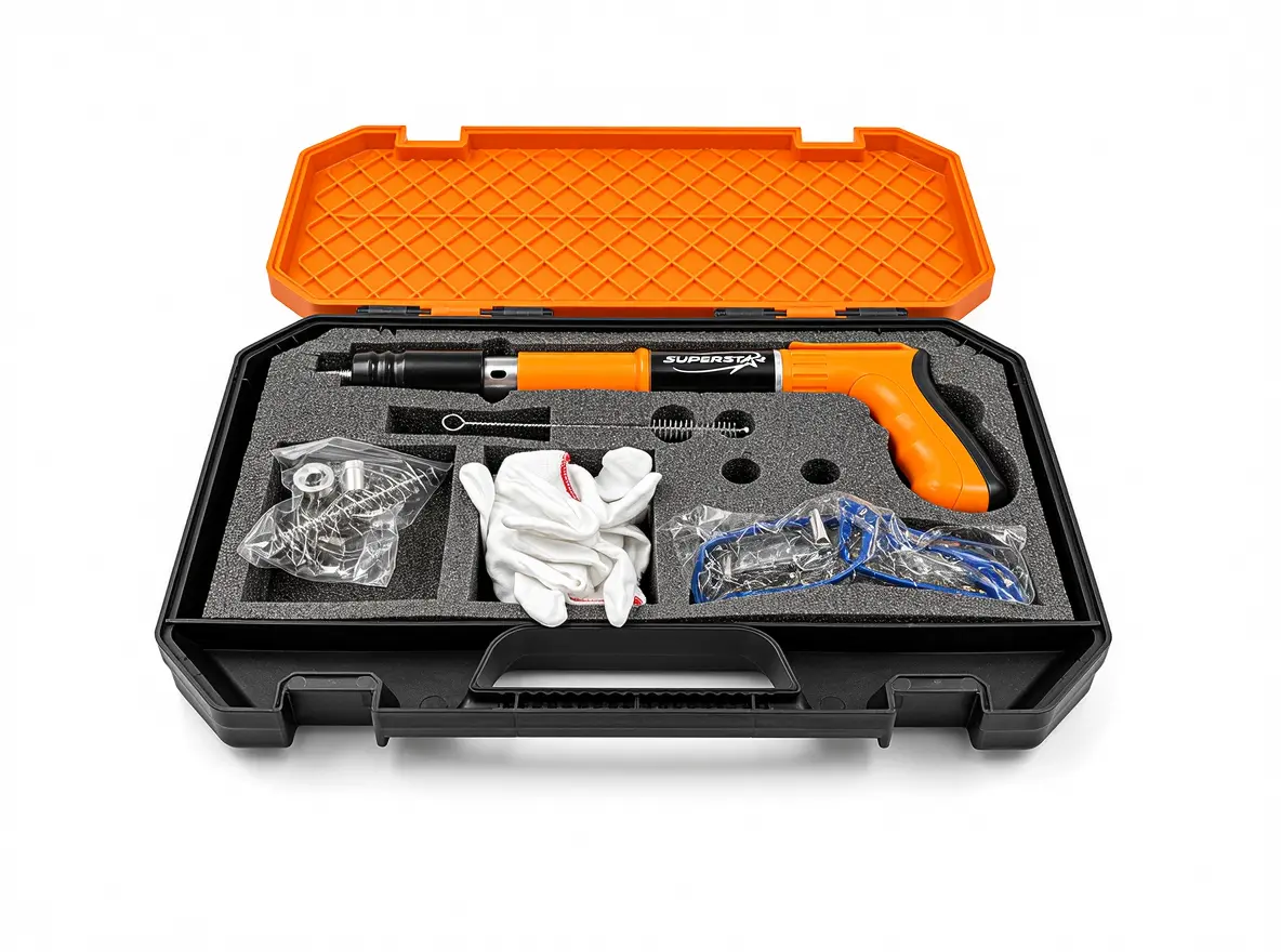 Superstar Heavy Duty Nail Gun for Concrete & Steel – Professional Fastening Tool Kit - Image 2
